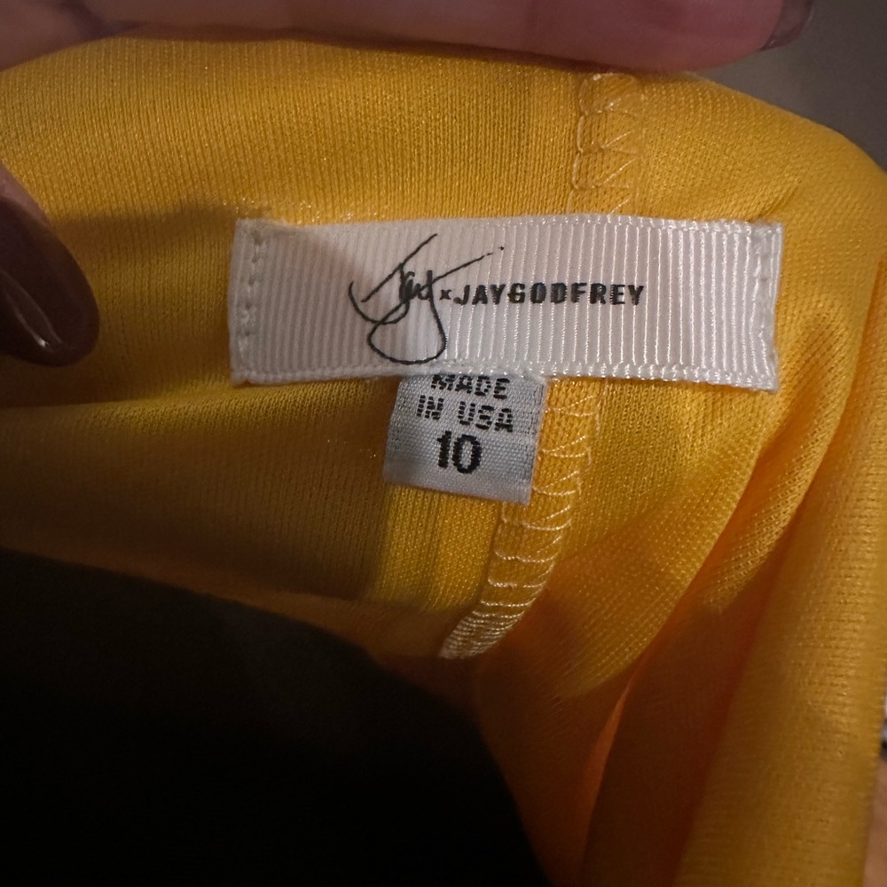 JAYGODFREY Vibrant Yellow Long Sleeve Dress - Picture 5 of 7